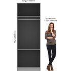 Guarda Roupa Modulado 2 Portas Requinte 100% Mdf Duna Line/ma