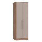Guarda Roupa Modulado 2 Portas Requinte 100% Mdf Macadâmia/du