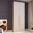 Guarda-roupa Modulado 2 Portas San Diego Aveiro Oak/cinza Urb