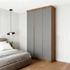Guarda-Roupa Modulado 3 Portas de Abrir 2 Gavetas MDP Avelã 101,5x230x46,5 Milano Luciane