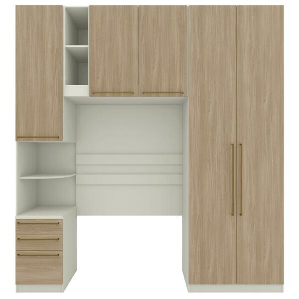 Guarda Roupa Modulado 3 Pecas 241x224 Cm Seletto Henn