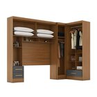 Guarda-roupa Modulado 3 Peças 3 Portas 3 Gavetas Com Maleiro