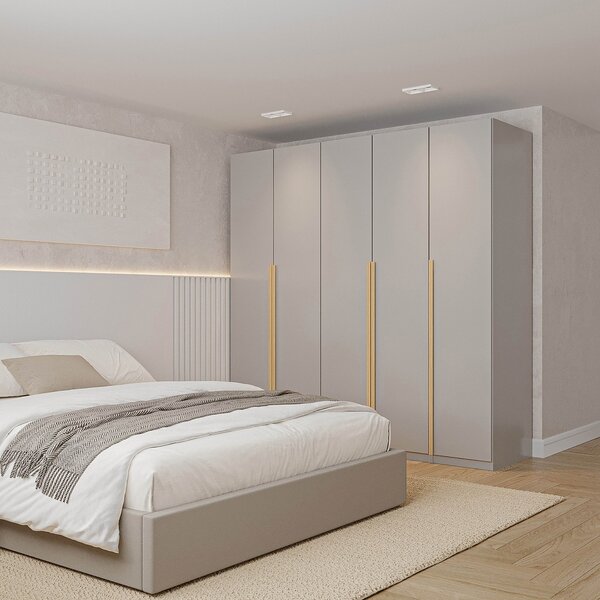 Guarda-roupa Modulado 3 Peças 5 Portas Jade Cabecasa Madeirao