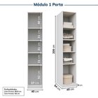 Guarda-roupa Modulado 3 Peças 5 Portas Jade Cabecasa Madeirao