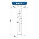 Guarda-roupa Modulado 3 Peças Infinity Branco Line/blush