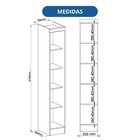 Guarda-roupa Modulado 3 Peças Infinity Cedro/branco Line