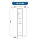 Guarda-roupa Modulado 3 Peças Infinity Cedro/pistache