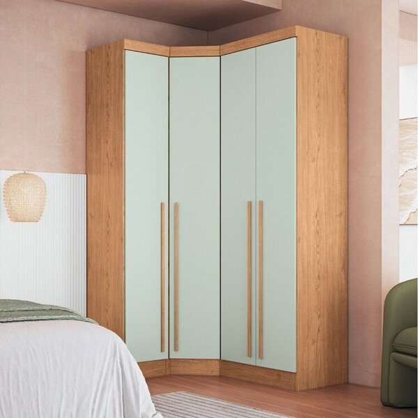 Guarda-roupa Modulado 3 Peças Infinity Cedro/pistache