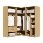 Guarda-roupa Modulado 3 Peças Sem Portas Jade Cabecasa Madeir