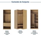 Guarda-roupa Modulado 3 Peças Sem Portas Jade Cabecasa Madeir