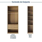 Guarda-roupa Modulado 3 Peças Sem Portas Jade Cabecasa Madeir