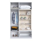 Guarda Roupa Modulado 3 Porta 2 Gavetas Free  Branco Tx/nature