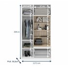Guarda Roupa Modulado 3 Porta 2 Gavetas Free Be Mobiliário Br