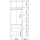 Guarda Roupa Modulado 3 Portas 2 Gavetas Infinity  Branco Lin