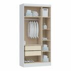 Guarda Roupa Modulado 3 Portas 2 Gavetas Infinity  Branco Lin