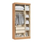 Guarda-roupa Modulado 3 Portas 2 Gavetas Infinity Cedro/ Bran