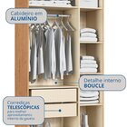 Guarda-roupa Modulado 3 Portas 2 Gavetas Infinity Cedro/ Pist