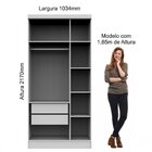 Guarda-roupa Modulado 3 Portas 2 Gavetas Infinity Móveis Cast