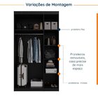 Guarda Roupa Modulado 3 Portas Com Cabideiro Hera Cabecasa Ma