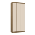 Guarda-Roupa Modulado 3 Portas de Abrir 2 Gavetas MDP Avelã 101,5x230x46,5 Milano Luciane