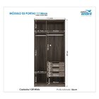 Guarda Roupa Modulado 3 Portas Doce Vida Santos Andirá