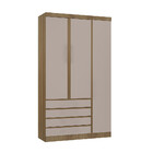 Guarda Roupa Modulado 3 Portas E 4 Gavetas 132cm Veneza Lucia