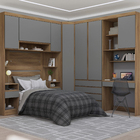 Guarda-Roupa Modulado 4 Portas MDP Avelã 134,5x230x46,5 Milano Luciane