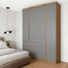 Guarda-Roupa Modulado 4 Portas MDP Avelã 134,5x230x46,5 Milano Luciane