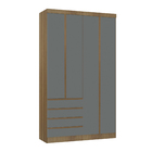 Guarda-Roupa Modulado 4 Portas MDP Avelã 134,5x230x46,5 Milano Luciane