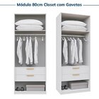 Guarda-roupa Modulado 4 Peças 4 Portas Jade Cabecasa Madeirao