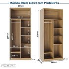 Guarda-roupa Modulado 4 Peças 4 Portas Jade Cabecasa Madeirao