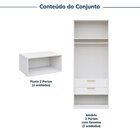 Guarda-roupa Modulado 4 Peças 8 Portas Jade Cabecasa Madeirao