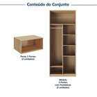 Guarda-roupa Modulado 4 Peças 8 Portas Jade Cabecasa Madeirao