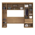 Guarda Roupa Modulado 4 Peças Com Ponte Cabeceira E Mesa De A