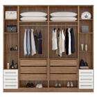 Guarda Roupa Modulado 4 Peças Composição 4 Amendola Branco De