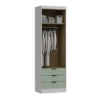 Guarda Roupa Modulado 4 Peças Infinity Branco Line/pistache