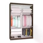 Guarda Roupa Modulado 4 Portas 26500x42 Amendoa Off White Pln