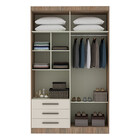 Guarda Roupa Modulado 4 Portas 3 Gavetas 134,50cm Slim Lucian