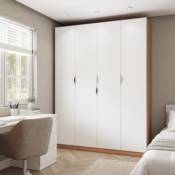 Guarda Roupa Modulado 4 Portas Com Cabideiro Hera Cabecasa Ma