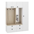 Guarda-roupa Modulado 4 Portas Com Espelho E 4 Gavetas Branco