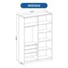 Guarda-roupa Modulado 4 Portas Elegance Angelin