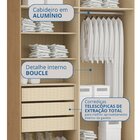 Guarda-roupa Modulado 4 Portas Elegance Angelin / Niquel