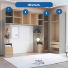 Guarda Roupa Modulado 5 Peças Elegance  Níquel/angelin