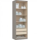 Guarda Roupa Modulado 5 Peças Elegance  Niquel/blanc