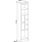 Guarda Roupa Modulado 5 Peças Infinity  Macadâmia/pistache