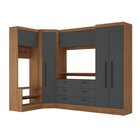 Guarda-roupa Modulado 5 Portas 6 Gavetas 4 Peças Viena Yescas
