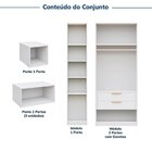 Guarda-roupa Modulado 6 Peças 10 Portas Jade Cabecasa Madeira