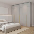 Guarda-roupa Modulado 6 Peças 12 Portas Jade Cabecasa Madeira