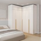 Guarda-roupa Modulado 6 Peças 12 Portas Jade Cabecasa Madeira