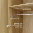 Guarda-roupa Modulado 6 Peças 12 Portas Jade Cabecasa Madeira